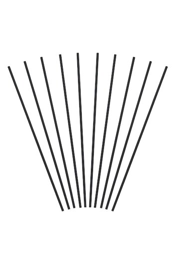 SHOPIENS Set 50 straight paper straws Freddo Shopiens®, black, individually packed, 5 x 190 mm