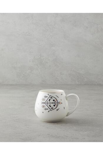 English Home Sagittarius New Bone China Mug 325 ml Black-White-Gold Add to Collection
