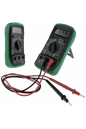 Aptel Electronic multimeter, LCD display, cables included, 13.8x6.9x3.1 cm