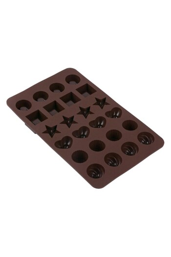 SHOPIENS Shopiens® chocolate silicone mold, 24 praline compartments with 6 different designs