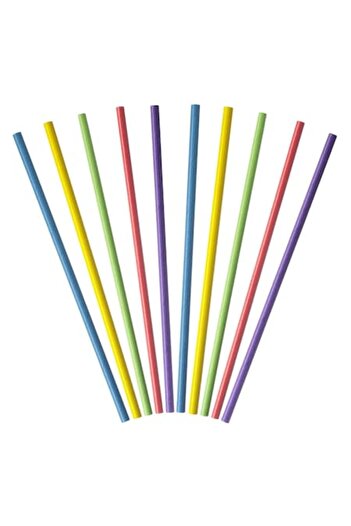 SHOPIENS Set 100 paie drepte din hartie freddo Shopiens®, multicolore, 5 x 190 mm