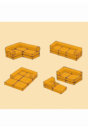 asaella mobilya Nera L Koltuk Modern ve Şık - Ergonomik ve Konforlu Tasarım - Pufidik Koltuk