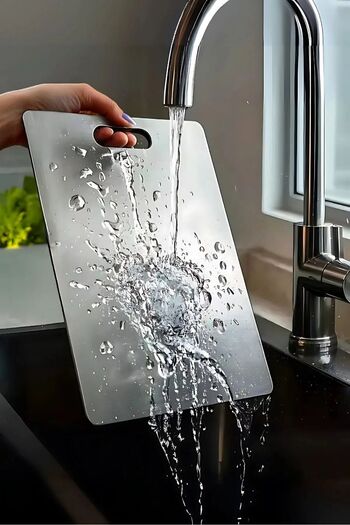 Perotti Cutmate Stainless Steel Antibacterial Kitchen Cutting Board 24X34Cm
