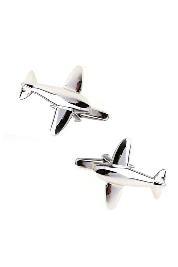Artizan Suits Silver airplane buttons