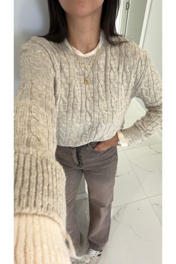 BİRCANÇİL Yonsa Beige Cream Knitwear