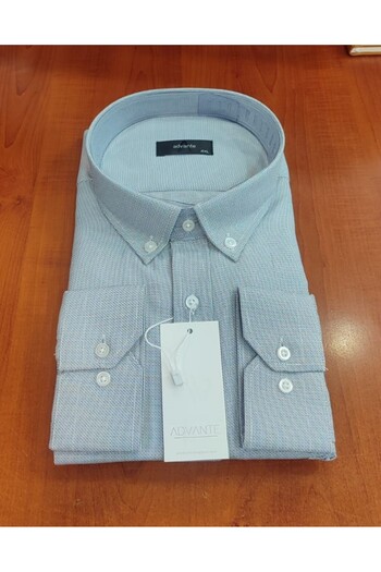 ADVANTE Güncüoğlu Battal Size Long Sleeve Pocketed Classic Men's Shirt