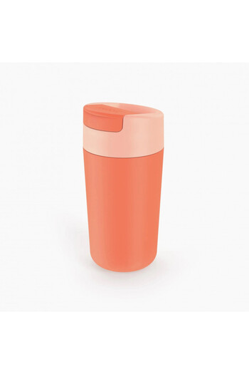 Joseph Joseph Sipp 81131 Thermos Cup, Sealable Lid, 454 ml, BPA Free, Polypropylene, Coral