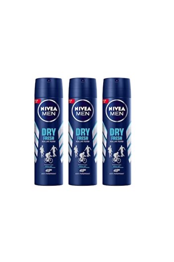 NIVEA Set 3 X Deodorante Spray Anti-Perspirant Dry Fresh 150ml