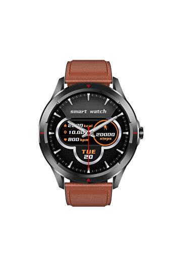 Twinkler Smartwatch TKY-Q29, Brown with Health Functions, Fitness Modes, Pedometer