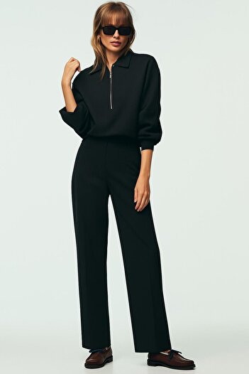 HAKKE High Waist Belted Palazzo Pants