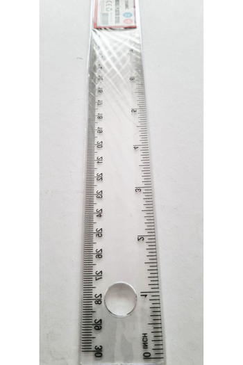 Modellino 30cm Plastic Transparent Ruler with Eyepiece