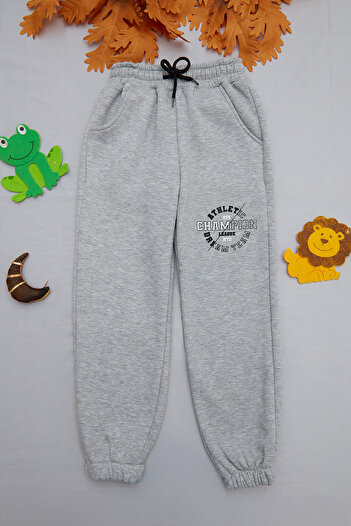 Fulla Moda 3 Thread Champion Printed Jogger Boys' Sweatpants