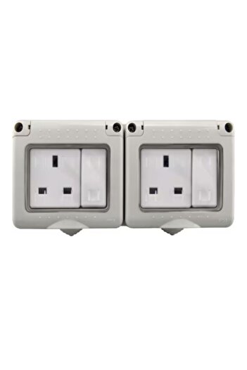 Generic LITEX Outdoor Waterproof Sockets and Switches – IP55 Weatherproof Wall Mounted Electrical Outlets