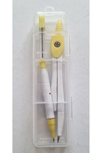 Modellino Boxed Metal Yellow Compass - with a Pencil