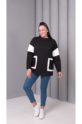 Esina Women's Crystal Fabric Sweatshirt