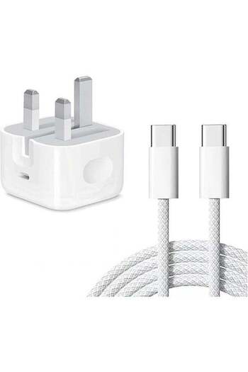 Golau IPhone 25W Fast Charger | USB C Wall Fast Charger with 1M Type C to C Charging Cord Compatible