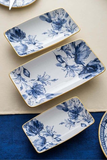 Evimin Eşyası Freesia 3 Piece Boat Plate Set