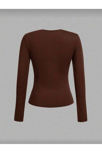 Pulli Collection Crew Neck Basic Long Sleeve Cotton Bodysuit