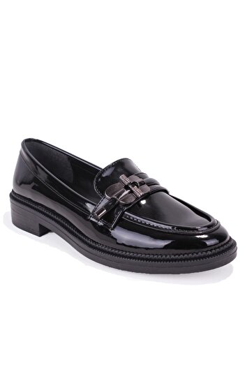 DAGOSTER Dza07-863705 Black Patent Leather Casual Loafer Women's Shoes