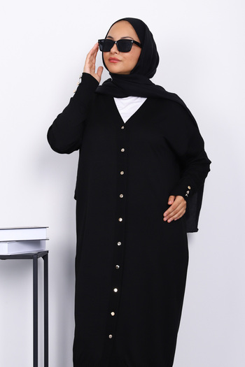 İmajButik Black Cold Thread Knitwear Cardigan