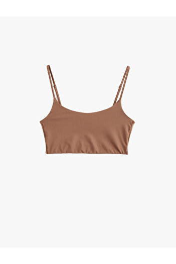 Koton Skinny Seamless Thin Strap Half Singlet