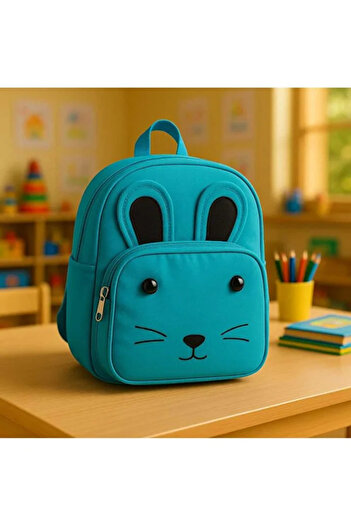 Şahnur Cat Pattern Lightweight and Comfortable Mini School Backpack for Nursery and Kindergarten for Ages 0-4