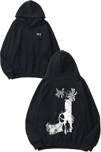 THEWERT The Last of Us 7 Design Back Printed Black Hooded Sweatshirt
