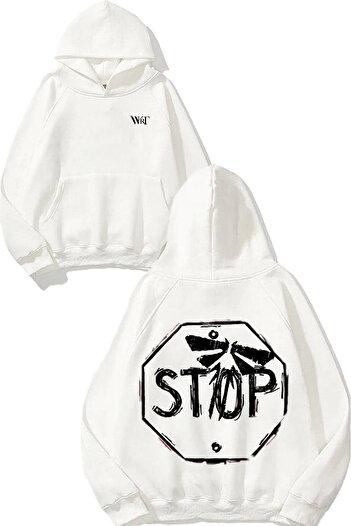 THEWERT The Last of Us 6 Design Back Printed White Hooded Sweatshirt