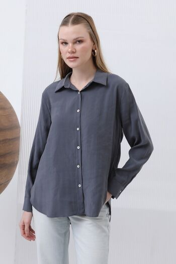 Byelmira Women's Modal Shirt Anthracite