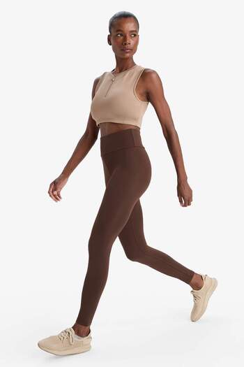 DeFacto Defactofit High Waist Soft Fleece Inside Waist Hugging Basic Plain Sports Leggings W8206Az25Au