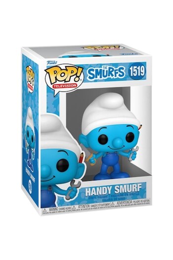 Funko Pop! Television - The Smurfs - Handy Smurf, Blue, 9.5 cm