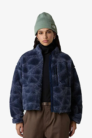 THE NORTH FACE Extreme Pile Fz 2 -Print Women's Navy Blue Fleece Nf0A8D5Xd3O1