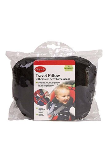 Clippasafe Travel Pillow With Secure-Belt Tabs