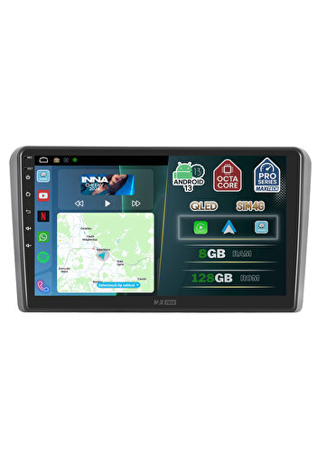 MaxTech Navigatie Audi A3 8P Facelift 2008-2012 dedicata, 8 GB Ram 128 GB Rom OctaCore, Carplay & Android