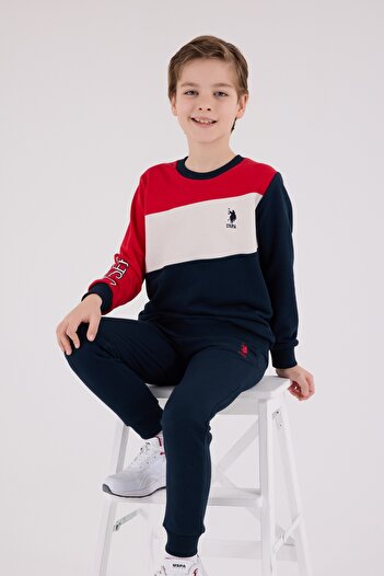 U.S. Polo Assn. Boys' Long Sleeve Pajama Tracksuit Set South