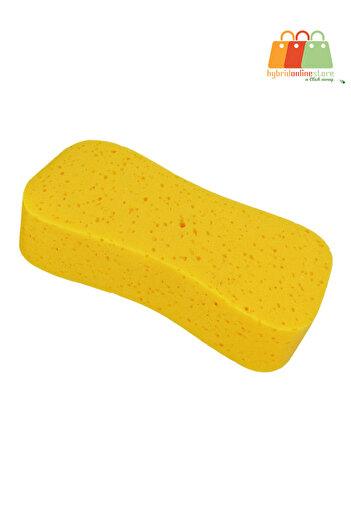 Generic Car Wash Sponge High Absorption Durable Yellow Cleaning Pad for Vehicle, Boat & Home Use