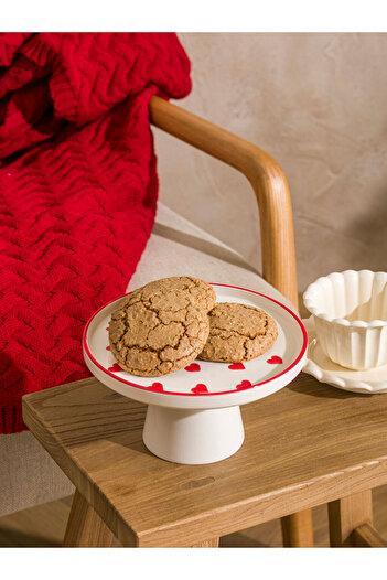 LC Waikiki Create Your Style from Uzg Store |   Heart Printed Standing Serving Bowl 19 cm