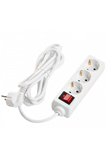 SMT SECURITY Spy Extension Cord 220V with 3 Outlets, Button & Wi-Fi Microphone Recorder – App Control