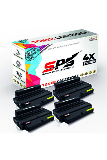 Smart Print Solutions خراطيش حبر متوافقة مع SPS لطابعات سامسونج | MLT-D205L | 4 ألوان سوداء | إنتاجية تصل إلى 5000 صفحة
