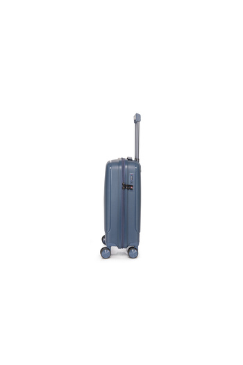 Prince Travelling Un Breakable PP Hard Luggage (8 Wheels) Glider 20 Inch 40Litre Small - Navy Blue