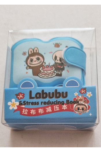 Modellino Mini Fluffy Colorful Velcro Notepad Capibala Labubu Cute Expression 6X6Cm - Color Options Available
