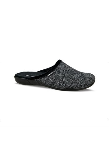 Nihomall20 9866-55 Orthopedic Home Slippers Black
