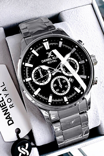 Daniel Klein Original Stainless Steel Band Men Wristwatch Waterproof Silver Color Gift Bracelet Dke2142C1