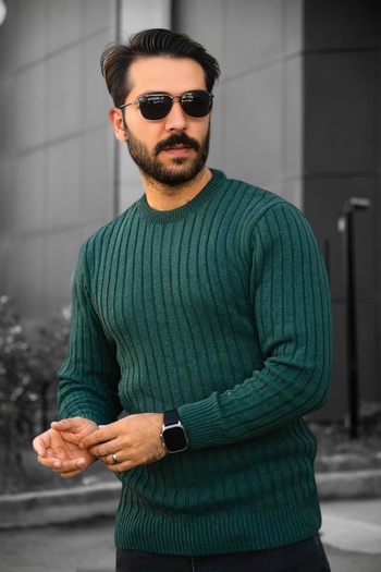 BİRBEYSTORE Crew Neck Knitwear Sweater
