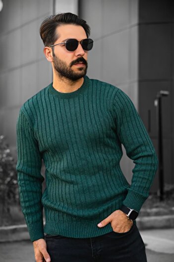 BİRBEYSTORE Crew Neck Knitwear Sweater