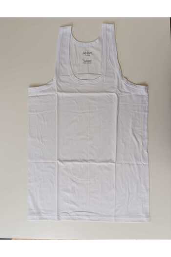 Tan Yıldız Tan Soft Class 100% Combed Cotton White Men's Undershirt