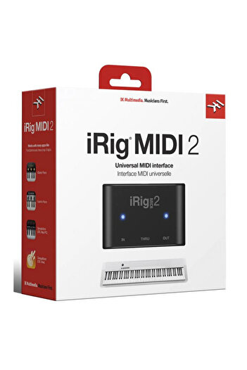 IK Multimedia واجهة MIDI 2 العالمية iRig لأجهزة iPhone وiPod Touch وiPad وMac والكمبيوتر الشخصي