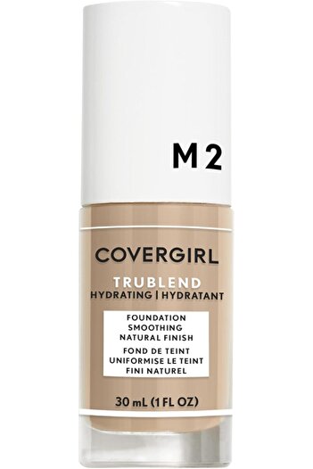 covergirl TruBlend Liquid Foundation, M2 Medium Light, 1 fl oz – Natural Finish (Packaging May Vary)