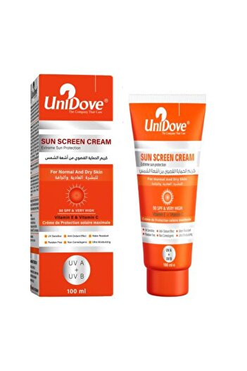 UNIDOVE Sunscreen Cream 100ml for Normal and Dry Skin