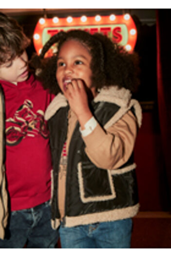 MAYORAL 4313-17 Girl's Black Vest